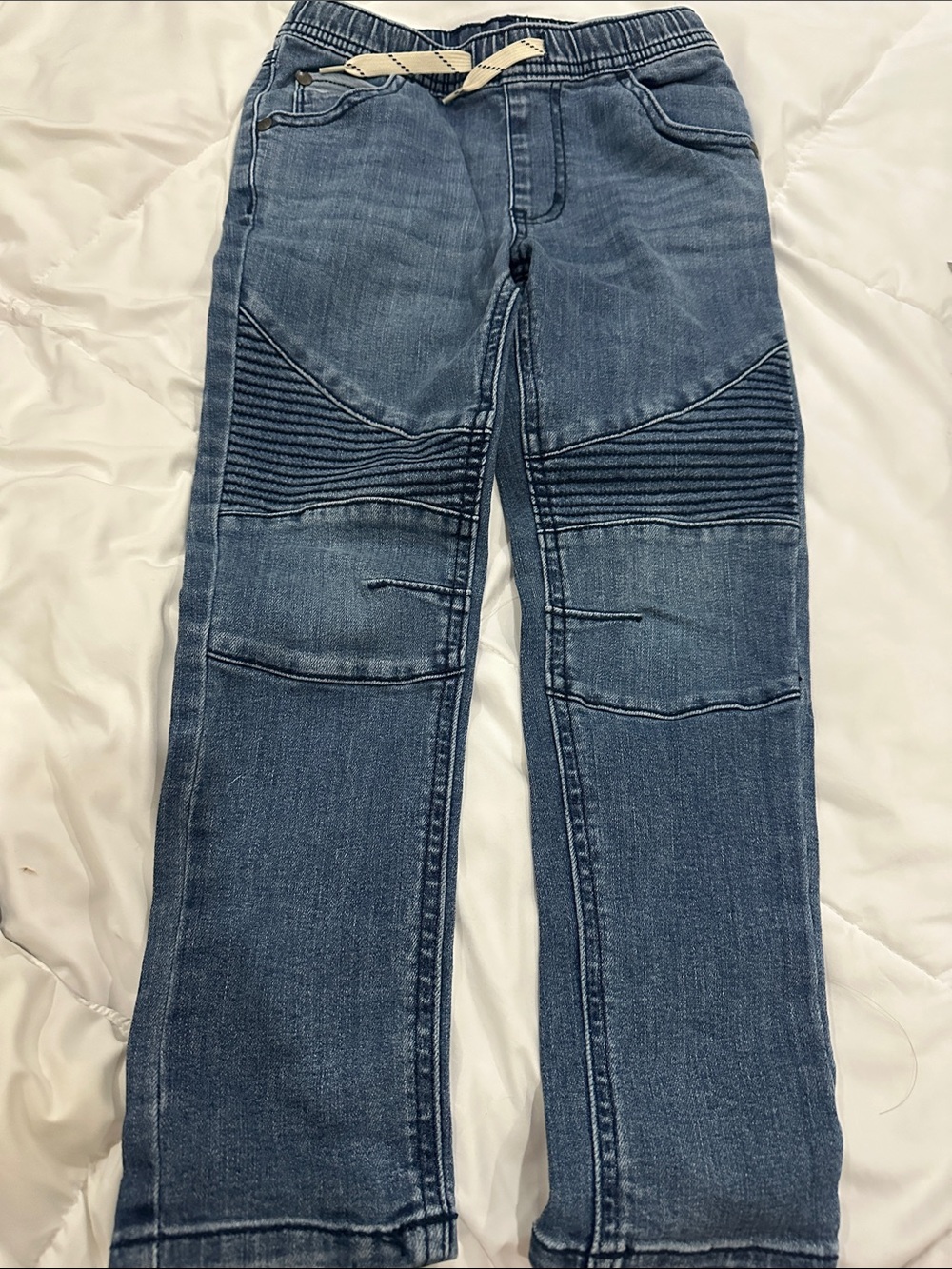 art class Classic Blue Ribbed-Knee Jogger Jeans